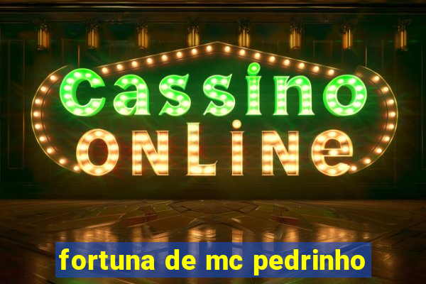 fortuna de mc pedrinho